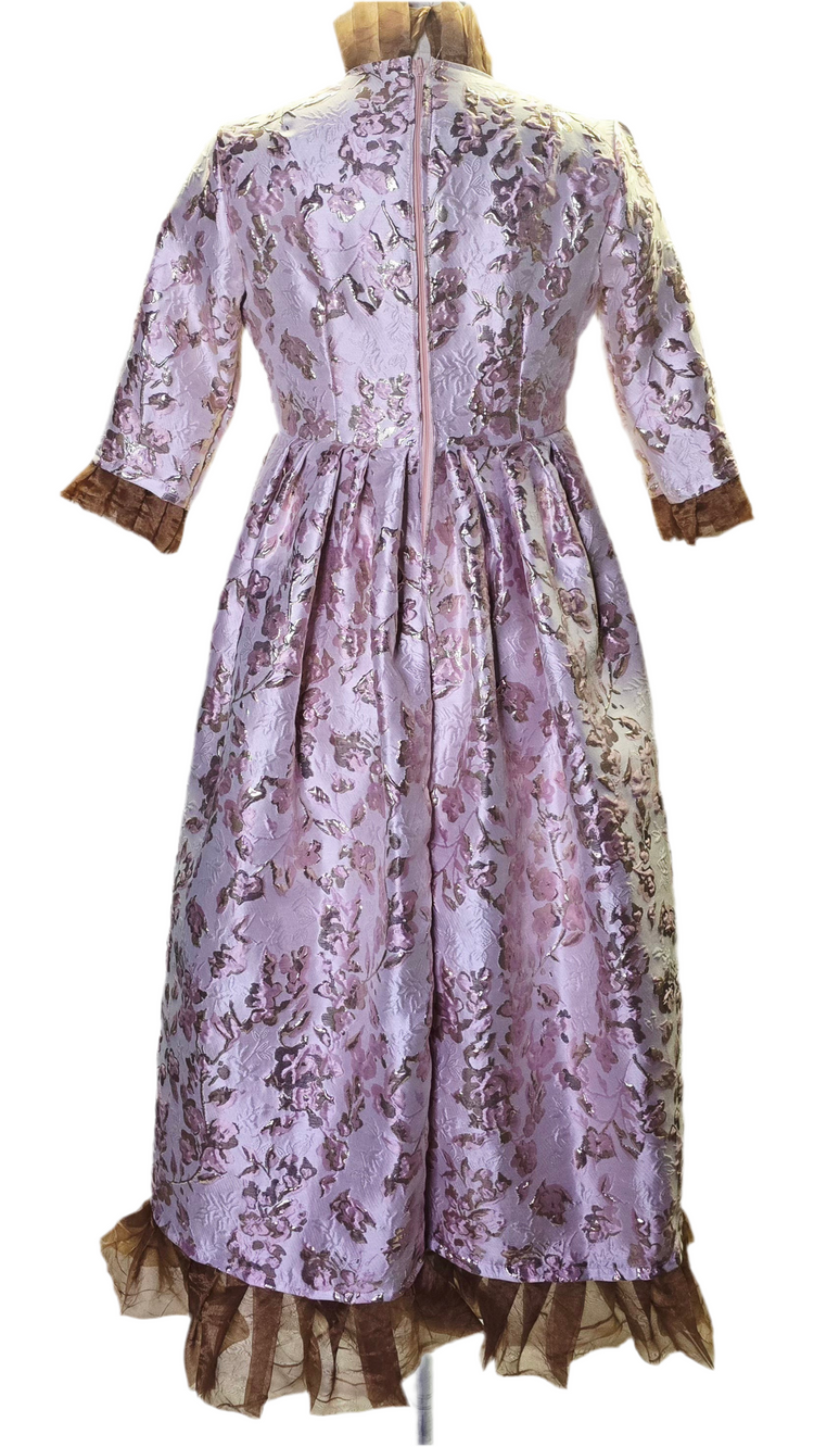 C - The Pink Brocade & Organza Dress