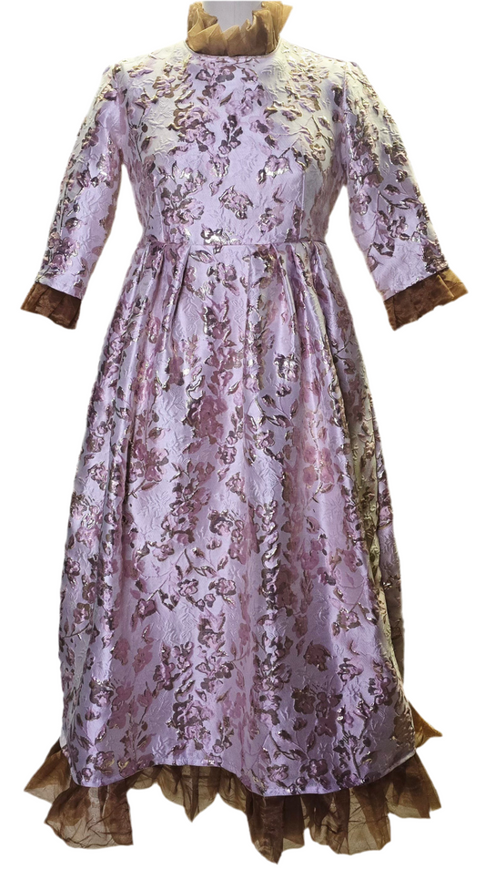C - The Pink Brocade & Organza Dress